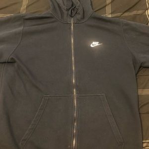 Nike fleece hoodie navy blue